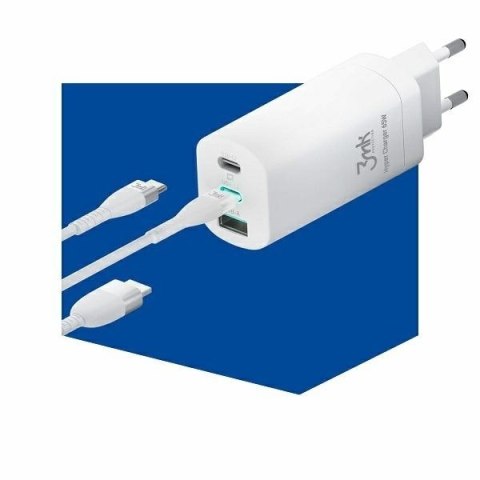 3MK Ładowarka sieciowa 65W 2xUSB-C+1xUSB-A GaN PD QC