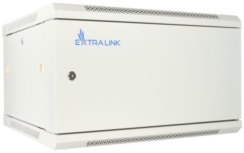 EXTRALINK 6U 600X600 ASP WALL-MOUNTED RACKMOUNT CABINET METAL DOOR GRAY