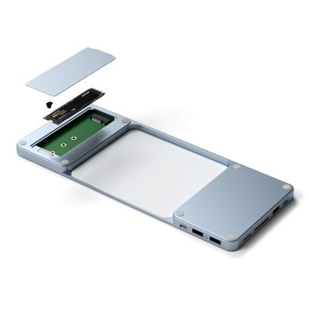 Satechi Slim Dock - stacja dokująca do iMac 24" USB-C (USB-C 10Gb, USBA-A 10Gb, 2x USB-A, czytnik kart micro/SD, kieszeń na NVMe