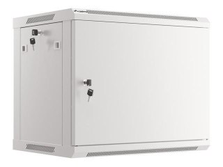 Szafa instalacyjna Rack wisząca 19" 9U 600x450 szara drzwi metalowe Lanberg (flat pack)