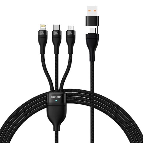 Kabel przewód USB-C 3w1 - USB-C, micro USB, Lightning 120cm Baseus CASS030101