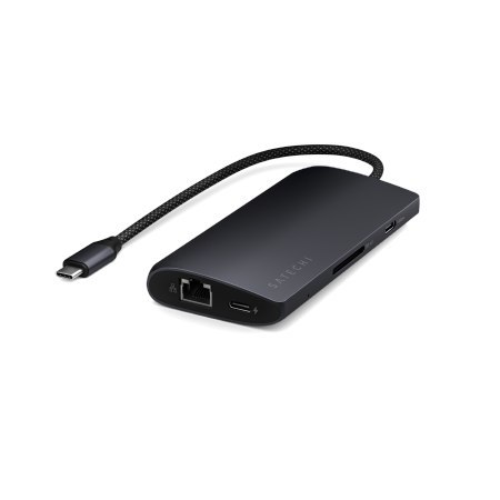 Satechi USB-C Multiport Adapter 8K - adapter USB-C (USB-C, HDMI, 3x USB 3.2 Gen 2 10Gbps, 1x USB 3.2 Gen 1 5Gbps, czytnik kart S