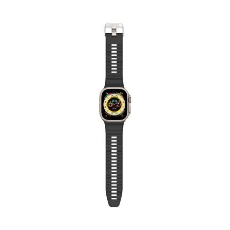 Decoded Ultra Traction - silikonowy pasek do Apple Watch 49/45/44/42 mm Gen 1-9 - SE (black)