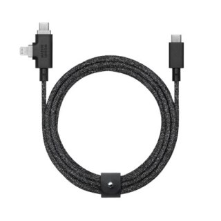 Native Union Belt Cable Duo Pro 240W - kabel USB-C - USB-C / lightning, 2,4 m (cosmos)