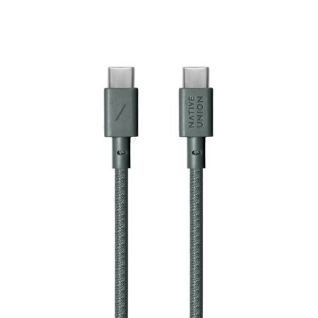 Native Union Belt Cable - kabel USB-C - USB-C, 1,2 m (slate green)