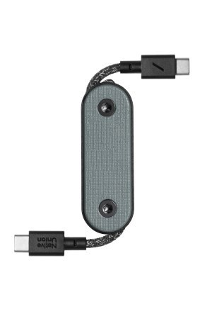 Native Union Pocket Cable - kabel USB-C - USB-C, 17 cm (slate green)