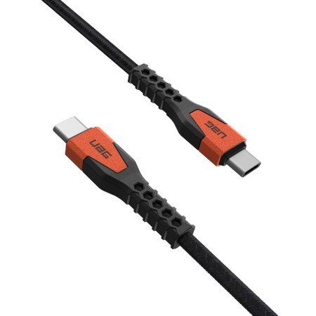 UAG Rugged Cable - kabel USB-C - USB-C 60W, 1,5 m (black/orange)