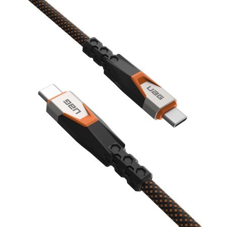 UAG SRGE - kabel USB-C - USB-C, USB 3.2 Gen2 240W/20Gbps, 75 cm (black/orange)