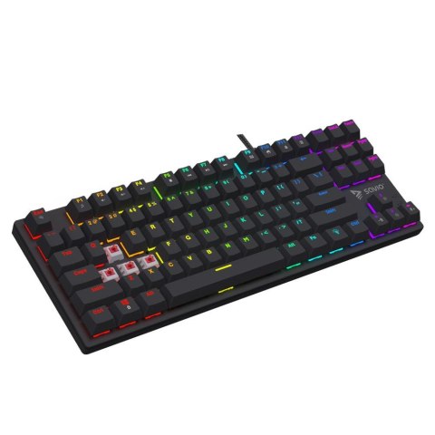 Klawiatura przewodowa SAVIO TEMPEST X2 Outemu RED mechaniczna RGB