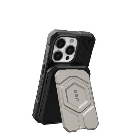 UAG Magnetic Wallet - portfel i podstawka, kompatybilny z MagSafe (black/titanium) [mto]
