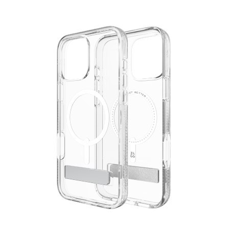 ZAGG Crystal Palace Snap Kickstand - obudowa ochronna z podstawką do iPhone 16 Pro Max kompatybilna z MagSafe (clear)