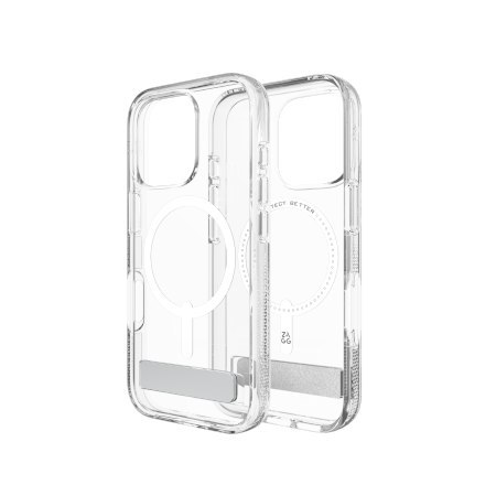 ZAGG Crystal Palace Snap Kickstand - obudowa ochronna z podstawką do iPhone 16 Pro kompatybilna z MagSafe (clear)