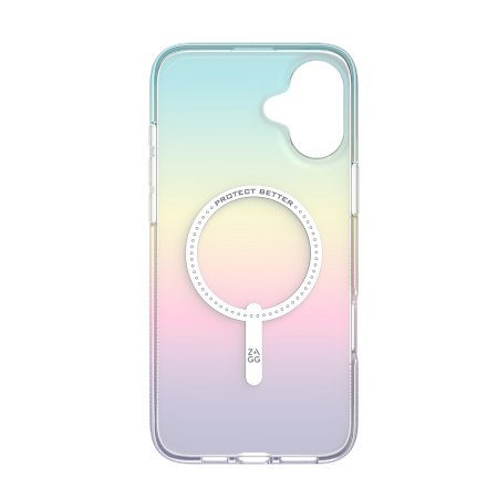 ZAGG Milan Snap - obudowa ochronna do iPhone 16 Plus kompatybilna z MagSafe (iridescent)