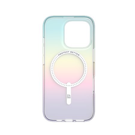 ZAGG Milan Snap - obudowa ochronna do iPhone 16 Pro kompatybilna z MagSafe (iridescent)