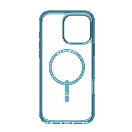ZAGG Santa Cruz Snap - obudowa ochronna do iPhone 16 Pro Max kompatybilna z MagSafe (retro blue)