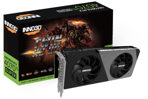 Karta graficzna INNO3D GeForce RTX 4070 Ti SUPER Twin X2 OC 16GB GDDR6X N407TS2-166XX-186156N