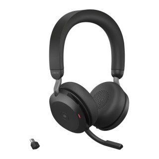 Słuchawki bezprzewodowe JABRA Evolve2 75 Link380c MS Stereo (Czarny)