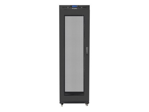 SZAFA INSTALACYJNA RACK STOJĄCA 19" 42U 600X800 CZARNA DRZWI PERFOROWANE LCD LANBERG (FLAT PACK)