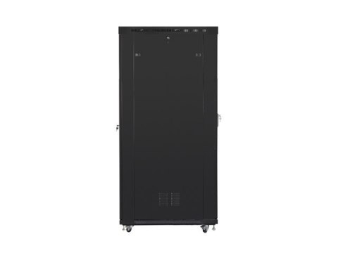 SZAFA INSTALACYJNA RACK STOJĄCA 19" 42U 800X1200 CZARNA DRZWI SZKLANE LCD LANBERG (FLAT PACK)