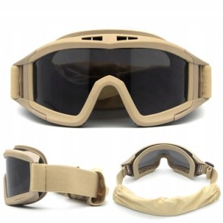 EXTRALINK MILITARY OKULARY TAKTYCZNE GOGLE WOJSKOWE OCHRONNE ASG STRZELECKIE AIRSOFT MIL-678