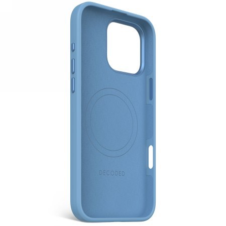 Decoded AntiMicrobial Silicone Backcover - silikonowa obudowa ochronna do iPhone 16 Pro Max kompatybilna z MagSafe (air blue)