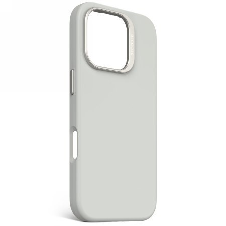 Decoded AntiMicrobial Silicone Backcover - silikonowa obudowa ochronna do iPhone 16 Pro kompatybilna z MagSafe (stone gray)