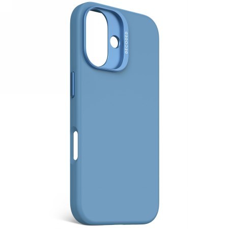 Decoded AntiMicrobial Silicone Backcover - silikonowa obudowa ochronna do iPhone 16 kompatybilna z MagSafe (air blue)