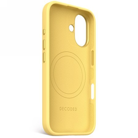 Decoded AntiMicrobial Silicone Backcover - silikonowa obudowa ochronna do iPhone 16 kompatybilna z MagSafe (popcorn)