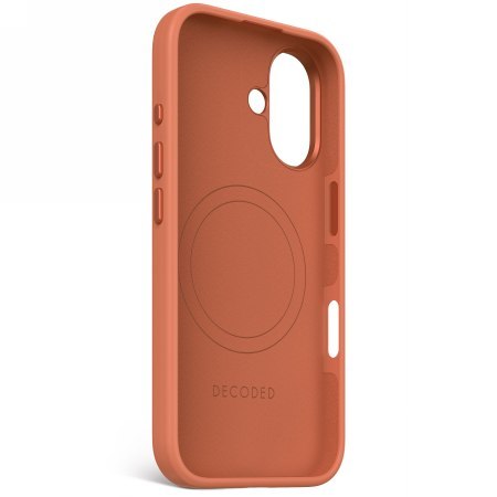 Decoded AntiMicrobial Silicone Backcover - silikonowa obudowa ochronna do iPhone 16 kompatybilna z MagSafe (sand stone)