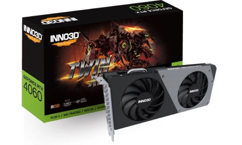 Karta graficzna INNO3D GeForce RTX 4060 TWIN X2 8 GB GDDR6 N40602-08D6-173051N