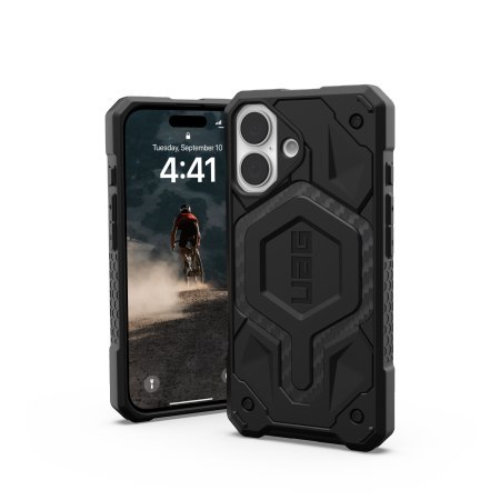 UAG Monarch - obudowa ochronna do iPhone 16 (carbon fiber)