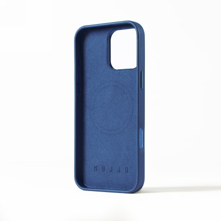 Mujjo Leather Case - etui skórzane do iPhone 16 Pro Max kompatybilne z MagSafe (monaco blue)