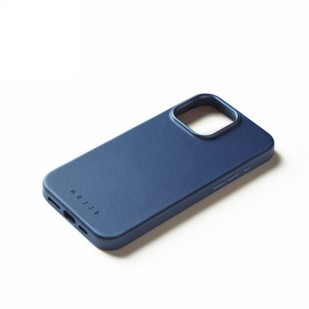 Mujjo Leather Case - etui skórzane do iPhone 16 Pro Max kompatybilne z MagSafe (monaco blue)