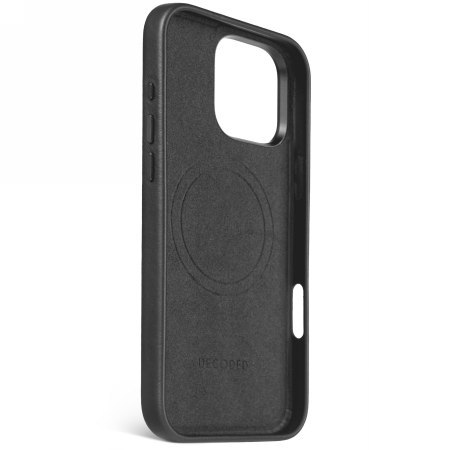 Decoded Leather Backcover - skórzana obudowa ochronna do iPhone 16 Pro Max kompatybilna z MagSafe (black)