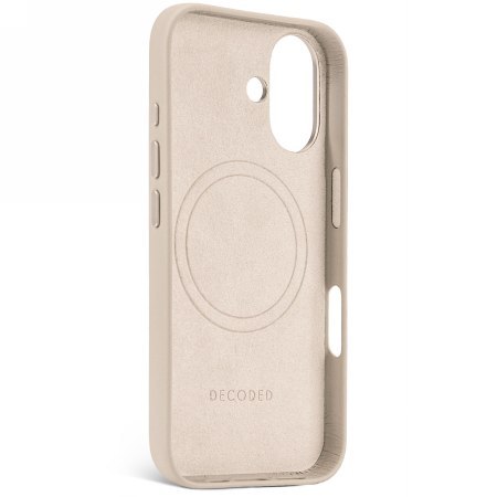 Decoded Leather Backcover - skórzana obudowa ochronna do iPhone 16 kompatybilna z MagSafe (clay)