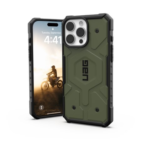 UAG Pathfinder Magsafe - obudowa ochronna do iPhone 16 Pro Max kompatybilna z MagSafe (olive)