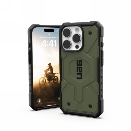 UAG Pathfinder Magsafe - obudowa ochronna do iPhone 16 Pro kompatybilna z MagSafe (olive)