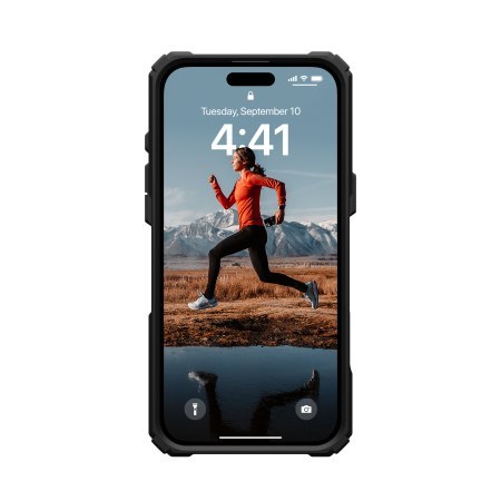 UAG Plasma XTE Magsafe - obudowa ochronna z podstawką do iPhone 16 Plus kompatybilna z MagSafe (black/orange)