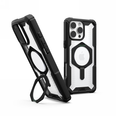 UAG Plasma XTE Magsafe - obudowa ochronna z podstawką do iPhone 16 Pro Max kompatybilna z MagSafe (black/clear)