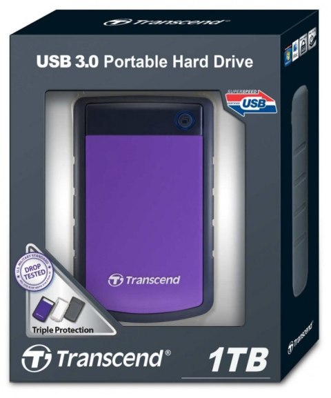 Dysk twardy zewnętrzny TRANSCEND StoreJet 25H3P 1TB TS1TSJ25H3P