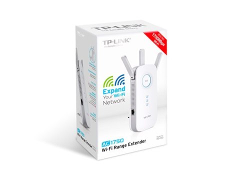 TP-Link RE450 Wireless Range Extender 802.11b/g/n/ac AC1750 , Wall-Plug Gigabit