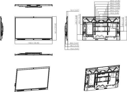 MONITOR TABLICA INTERAKTYWNA DAHUA LCH65-MC410-B