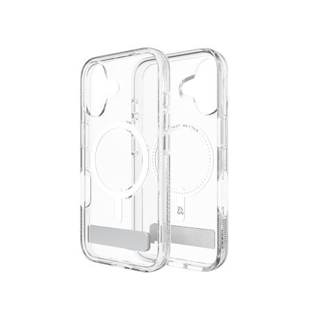 ZAGG Crystal Palace Snap Kickstand - obudowa ochronna z podstawką do iPhone 16 kompatybilna z MagSafe (clear)