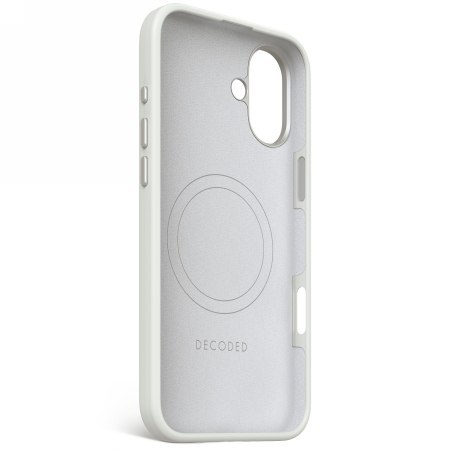 Decoded AntiMicrobial Silicone Backcover - silikonowa obudowa ochronna do iPhone 16 Plus kompatybilna z MagSafe (stone gray)