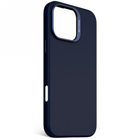 Decoded AntiMicrobial Silicone Backcover - silikonowa obudowa ochronna do iPhone 16 Pro Max kompatybilna z MagSafe (blue print)