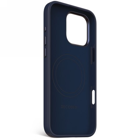 Decoded AntiMicrobial Silicone Backcover - silikonowa obudowa ochronna do iPhone 16 Pro Max kompatybilna z MagSafe (blue print)