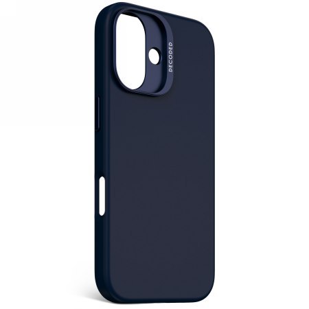 Decoded AntiMicrobial Silicone Backcover - silikonowa obudowa ochronna do iPhone 16 kompatybilna z MagSafe (blue print)