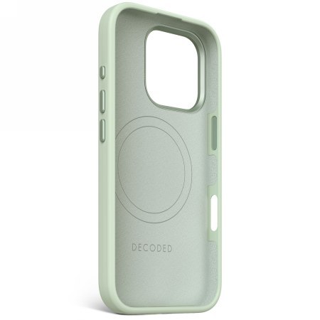 Decoded AntiMicrobial Silicone Stacks Backcover - silikonowa obudowa ochronna do iPhone 16 Pro kompatybilna z MagSafe (mist gree