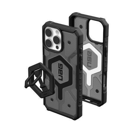 UAG Pathfinder Clear Magsafe Bundle - obudowa ochronna do iPhone 16 Pro Max kompatybilna z MagSafe oraz podstawka Magnetic Ring 