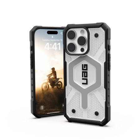 UAG Pathfinder Clear Magsafe - obudowa ochronna do iPhone 16 Pro kompatybilna z MagSafe (ice/black)